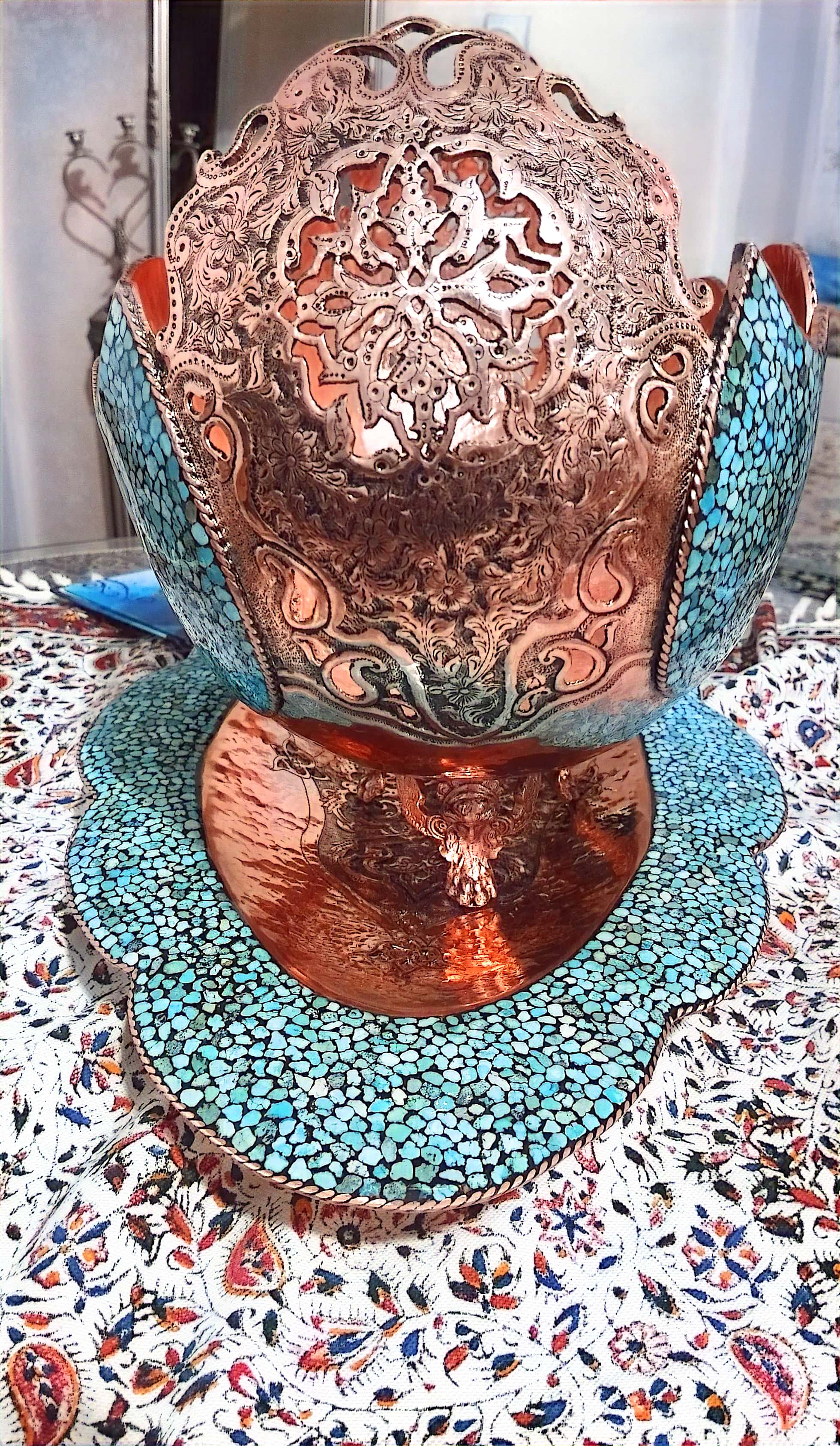 کشکول و بشقاب سوپر فیروزه کوبی 